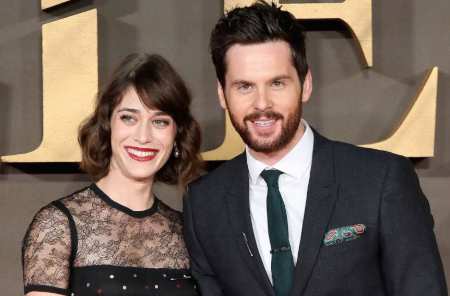 Tom Riley with his spouse Lizzy Caplan